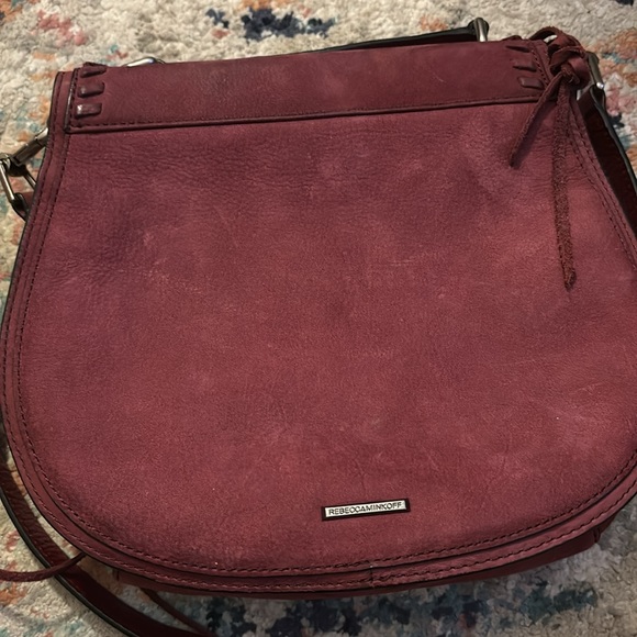 Rebecca Minkoff Vanity Cranberry Crossbody Saddle Bag - Picture 4 of 4